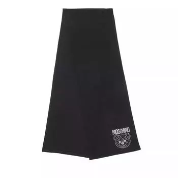 Шарф scarf Moschino, черный