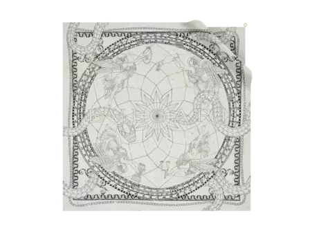 Шарф Серпенти Bvlgari, белый