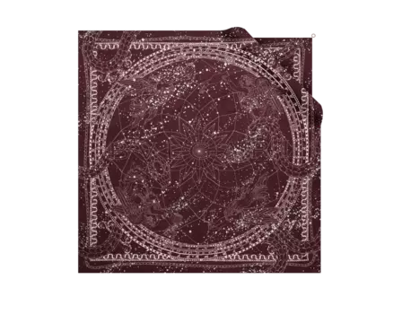 Шарф Серпенти Bvlgari, фиолетовый