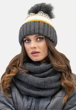 Шарф SET Vivisence, темно-серый