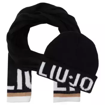 Шарф + шапка Liu Jo, черный
