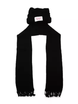 Шарф-шапка с ушками Charles Jeffrey Loverboy, черный