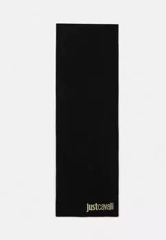 Шарф ШАРФ С ЛОГОТИПОМ УНИСЕКС Just Cavalli, черный/золотой
