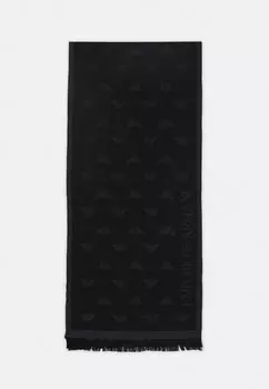 Шарф ШАРФ УНИСЕКС Emporio Armani, антрацитовый серый