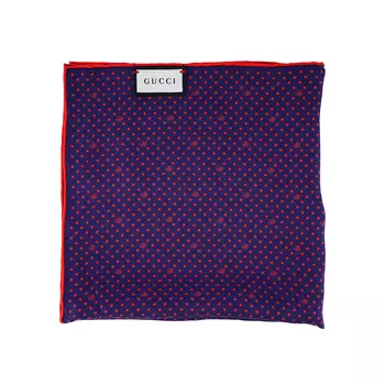 Шарф шелковый Gucci мужской, фиолетовый