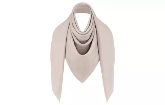 Шарф шелковый Louis Vuitton, бежевый