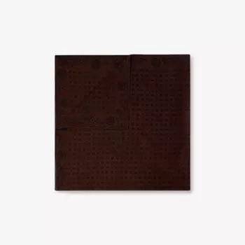 Шарф шелковый Soeur с принтом, бордовый / черный