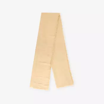 Шарф шерстяной Burberry с логотипом, желтый