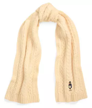 Шарф шерстяной Polo Ralph Lauren, бежевый