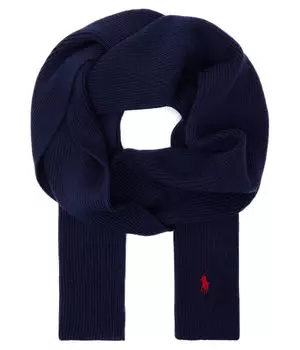 Шарф шерстяной Polo Ralph Lauren, синий
