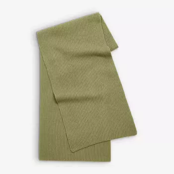 Шарф шерстяной вязки кардигана Joseph, зеленый