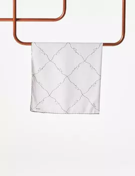 Шарф Signature Фигурный Монограмма PES Светло-Бежевый Kayra