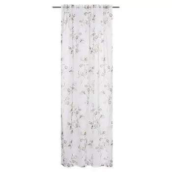 Шарф со скрытыми петлями - белый - розовый - 140 x 245 см - полиэстер - хлопок Gzze W.F. Frottier-Weberei GmbH, коричневый