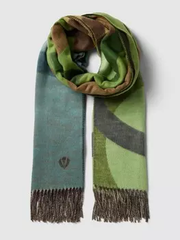 Шарф со сплошным узором Fraas, зеленый