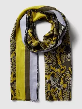 Шарф со сплошным узором Marc Cain, желтый