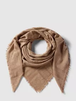 Шарф со сплошным узором модель "Стола" Codello, коричневый
