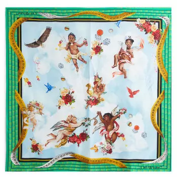 Шарф со стрелками в виде облаков Off-White, мультиколор