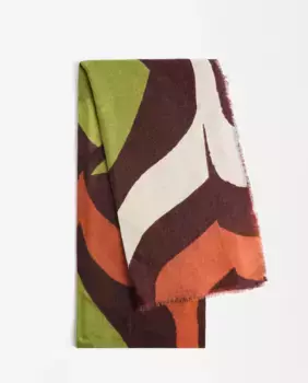 Шарф со строчкой и принтами Parfois, многоцветный