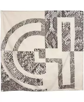 Шарф со змеиным принтом Cole Haan, мультиколор