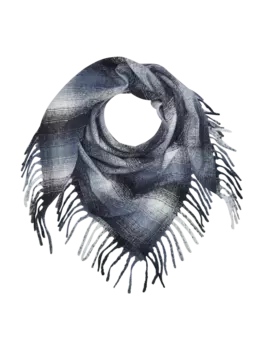 Шарф sOliver, цвет blau-mehrfarbig