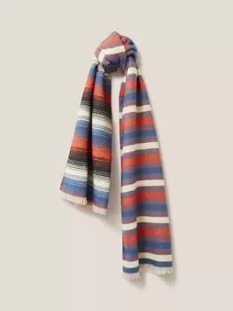 Шарф средней плотности Selma в полоску White Stuff, мульти