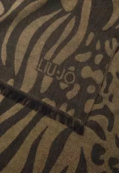 Шарф STOLA JACQUARD LUREX LIU JO, черный