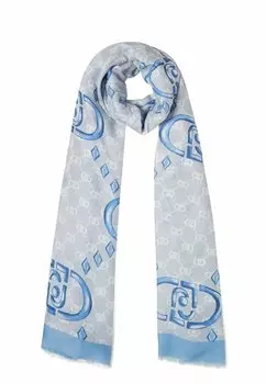 Шарф STOLE WITH LOGO LIU JO, светло-голубой