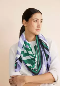 Шарф STREET ONE с графическим узором, цвет Shiny Lilac