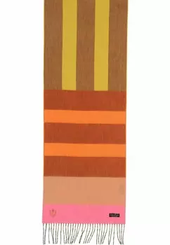 Шарф STRIPES CASHMINK MADE IN GERMANY FRAAS, коричневый