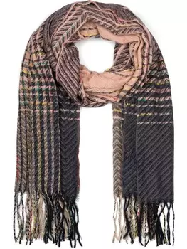 Шарф styleBREAKER, цвет altrose/dunkelgrau