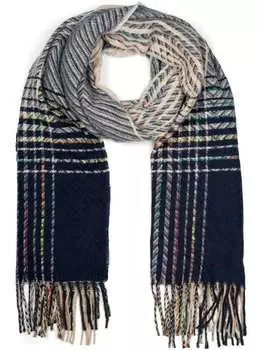 Шарф styleBREAKER, цвет beige/dunkelblau