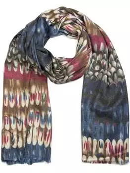 Шарф styleBREAKER, цвет blau/braun