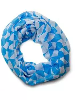 Шарф styleBREAKER, цвет blau/wei