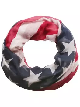 Шарф styleBREAKER, цвет blau/wei/rot