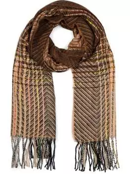 Шарф styleBREAKER, цвет braun/beige