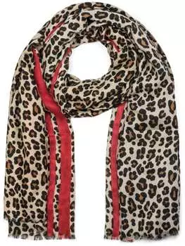 Шарф styleBREAKER, цвет braun/rot