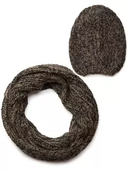 Шарф styleBREAKER, цвет braun/schwarz