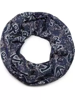 Шарф styleBREAKER, цвет dunkelblau/beige