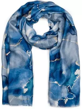 Шарф styleBREAKER, цвет dunkelblau-blau