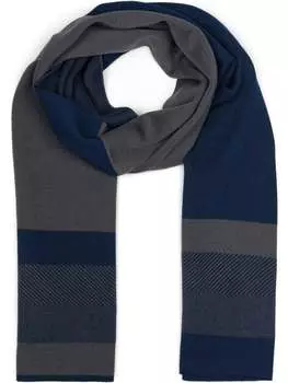 Шарф styleBREAKER, цвет dunkelblau/grau