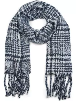 Шарф styleBREAKER, цвет dunkelblau/wei