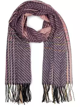 Шарф styleBREAKER, цвет flieder/schwarz