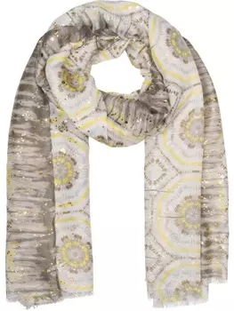 Шарф styleBREAKER, цвет grau/gelb