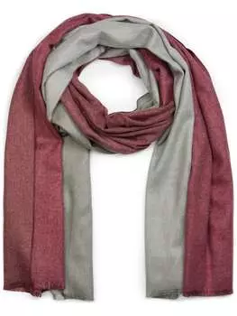Шарф styleBREAKER, цвет grau/himbeer