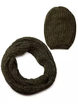 Шарф styleBREAKER, цвет grn/schwarz