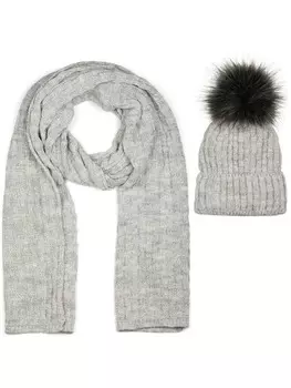 Шарф styleBREAKER, цвет hellgrau meliert