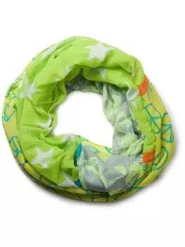 Шарф styleBREAKER, цвет hellgrn/gelb