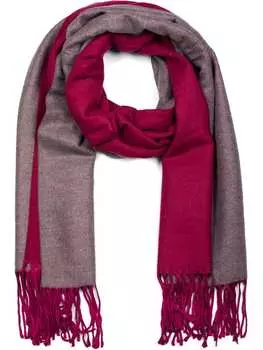 Шарф styleBREAKER, цвет himbeer/dunkelgrau