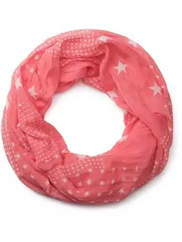 Шарф styleBREAKER, цвет koralle/wei