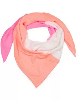 Шарф styleBREAKER, цвет neonorange/neonpink/wei